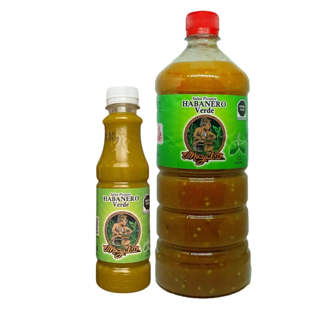 Salsa de chile habanero verde 1L